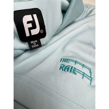 Footjoy FJ The Rail Men Golf Polo Shirt Blue Short Sleeve Large L - £11.84 GBP