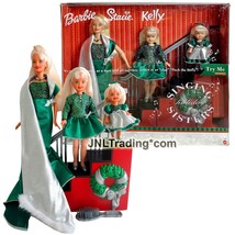Year 2000 Holiday Singing Sisters BARBIE, STACIE &amp; KELLY with Musical Staircase - £124.65 GBP
