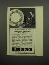 1955 Birks Jewellers Ad - You are invited to visit Canada&#39;s leading jewellers - £14.53 GBP