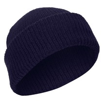 Acrylic Knit Cap Heavyweight and Warm Coyote Navy Blue Versatile One-Siz... - $13.13