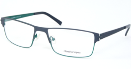 Claudio Lopez CLA90096 3 Matt Dark Grey /GREEN Eyeglasses 58-17-140mm (Notes) - $53.63