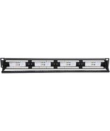 24 Port Mountable Data Patch Panel, High Speed CAT-6 Network Cable Rack  - $16.83