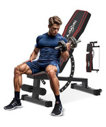 Ajmori Weight Bench,Adjustable Workout Bench for Home Gym with 1200 LBS,... - $387.73 CAD