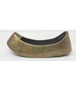 Vintage Etched Brass 5&quot; Shoe Slipper Canoe Boat Ash Tray Dish Made Korea... - £18.27 GBP
