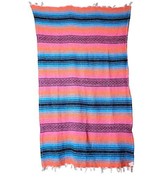 Canyon Creek Authentic Mexican Yoga Falsa Blanket Colorful! Blue Orange ... - $12.00