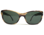 Persol Sol 3020-s 980/31 Marrón Cuerno Ojos de Gato Monturas Con Verde L... - $139.47