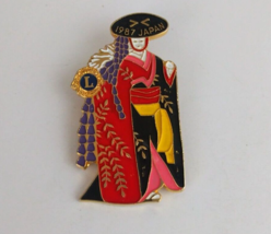 Vintage 1987 Japan Japanese Lions Club Hat Pin - $8.25