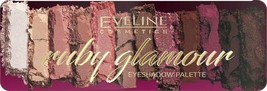 Eveline Ruby Glamour Eye Shadows Palette 12  Eye Makeup Pink Tones 12g - $19.31