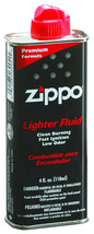Zippo Lighter Fluid 4oz metal can Fuel for wick lighters handwarmer solvent 3341 - $28.03