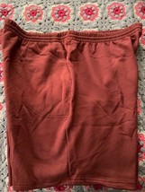 6X Big 2 Pocket Fleece Shorts Maroon Heavy Weight New! - £15.91 GBP