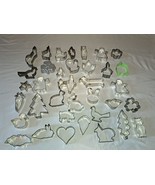 Lot of 35 Aluminum Metal Cookie Cutters Lots of Vintage - £19.73 GBP