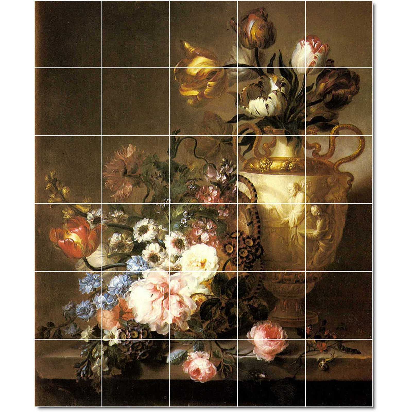 Lesourd beauregard ange louis a still life with assorted flowers