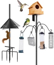 Garden Bird House Pole for Outdoor, BITNIN 92 Inch Heavy Duty Bird Feeder Pole S - £57.90 GBP