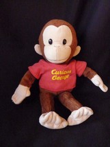 Classic Curious George in Red Shirt 11&quot; by Russ Soft Polyester Plush Stuff Toy - £7.61 GBP