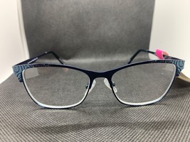 NWT Foster Grant ez2c Womens Reading Glasses +2.50 blue readers &quot;Kaia&quot; - $7.99