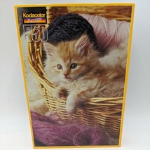 TROUBLEMAKER IN THE YARN - KITTEN CAT - Kodak RoseArt - 550 Piece Puzzle  - $16.03