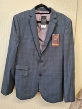 Next SP Grey Check Suit Jacket Slim Fit 44L Express Shipping - £22.43 GBP
