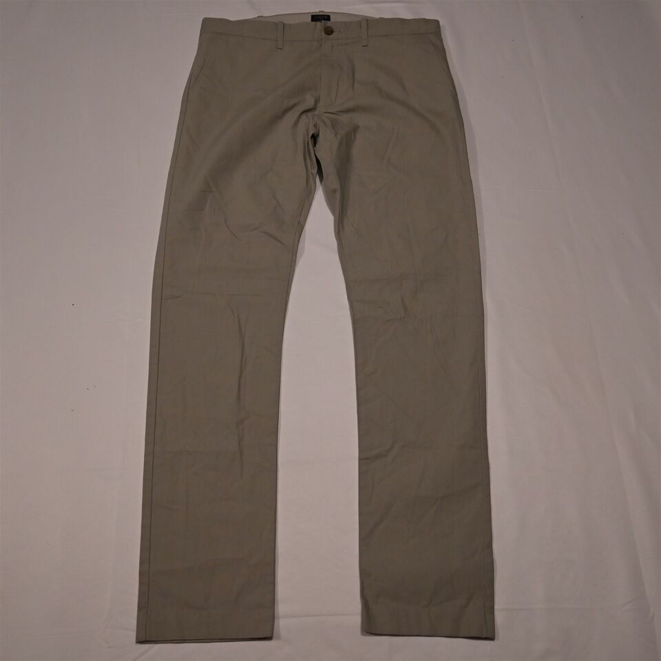 Primary image for J.CREW 34 x 34 Light Gray Lightweight Driggs Slim Chino Pants