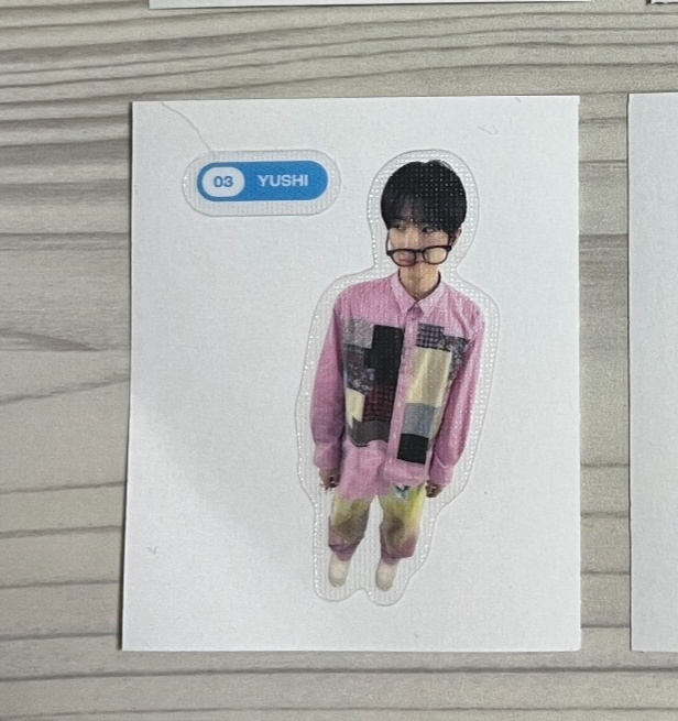 YUSHI NCT WISH Foto Oficial Pegatina &#39;poppop&#39; WICHU Ver Kpop Auténtico - $4.03