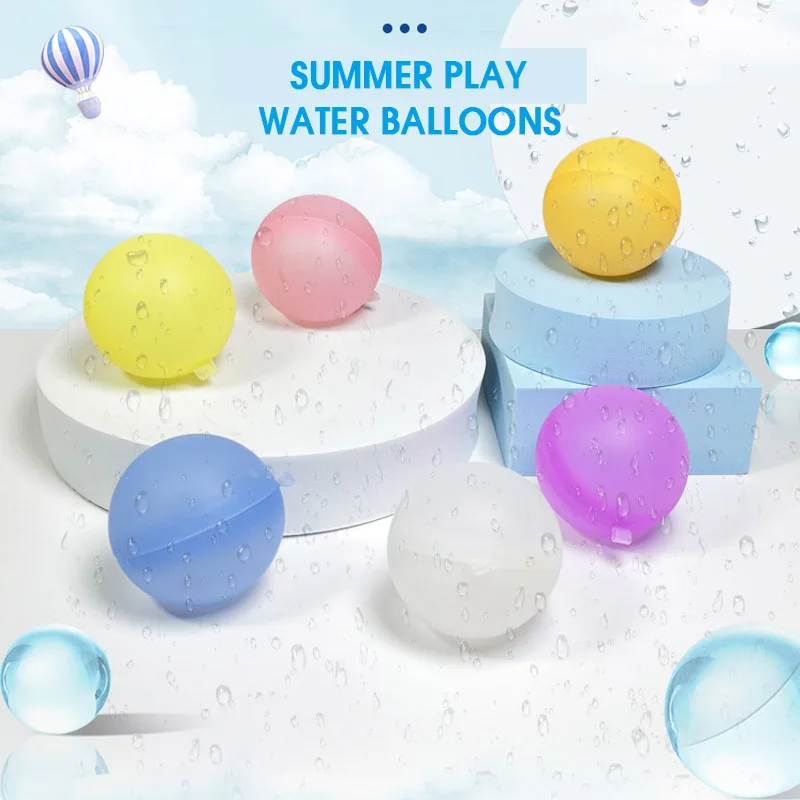 12Reusable Water Balloons Water Bomb Splash Balls Fighting Balls for Summer - £17.87 GBP+