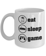 Eat Sleep Game Cool Xtreme PC Console Gamer Coffee &amp; Tea Mug (11oz) - £15.14 GBP+