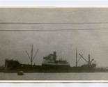  Alcira Real Photo Postcard Ship At Grangermouth 1934 Waiting to Load Su... - $39.60