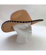Jen &amp; Co.  Oakley Contrast Cowgirl Hat Tan with Black Trim Size Med-Large - $602.37 MXN