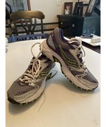 Saucony Oasis 2 Women&#39;s Size 6.5 Silver Purple Neon Running Sneakers - $375.01 MXN
