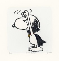 Snoopy Peanuts Art Sowa &amp; Reiser #D/500 Hand Painted Etching Hands Up Dracula - £36.51 GBP