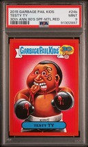 2015 Garbage Pail Kids 30th Anniversary 80s RED Parallel TESTY TY 24b PSA 9 MINT - £223.15 GBP