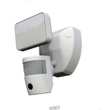 Video Wi-Fi Connected White Wired Single Head Motion Activated Outdoor Security - £82.22 GBP