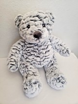 Macys First Impressions Teddy Bear Frosted Grey Plush Stuffed Animal - £17.87 GBP