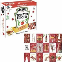 NEW 2021 YWow Heinz Ketchup 1000-Piece Supersize Jigsaw Puzzle - £19.71 GBP