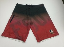 Forever Collectables Florida Seminoles Men&#39;s Board Shorts Size 38 Red QA16 - $175.96 MXN