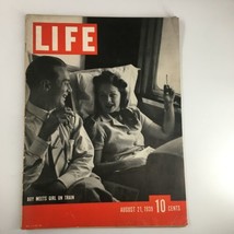 VTG Life Magazine August 21 1939 Boy Meets Girl On Train in Photograph No Label - £15.18 GBP