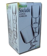 Stackable 12 Oz. Clear Acrylic Tumblers - 8 Piece Set - €34,48 EUR