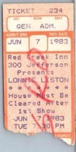Vintage Lonnie Liston Smith Ticket Stub June 7 1983 St. Louis Missouri - £27.65 GBP