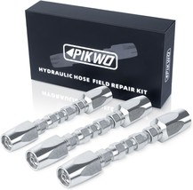 3Pcs Hydraulic Hose Field Repair Kit,1/4&quot;, 3/8&quot;, 1/2&quot; Inner Diameter Reusable - $77.99