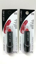 ( LOT 2 ) WET N WILD HOT RED DTC540A Silk Finish Lipstick New-SEALED *FR... - $15.83