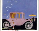 1918 MILBURN Light Electric Car Advertising Poster ORIGINAL Pink - $123.75