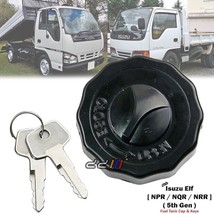 Gas Fuel Tank Cap With Lock &amp; Key For ISUZU ELF NPR NHR NQR 1994-2007 - £23.42 GBP