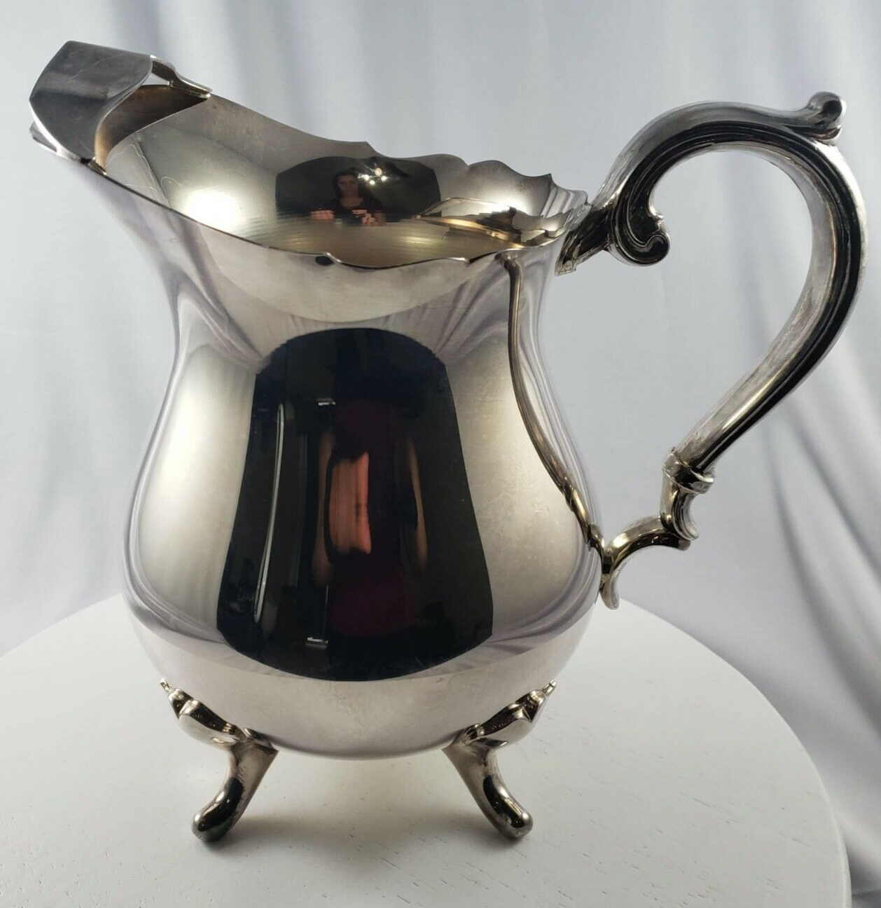 English Silver MFG Corporation Silver Plated Water Pitcher Made in U.S