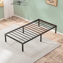 Bed Frame, Twin Size Metal Platform Bed Frame,No Box Spring Needed, Quie... - $53.08