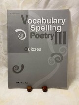 A Beka Book Student Quizzes Vocabulary Spelling Poetry III - $3.90