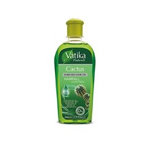 Vatika Naturals Cactus Enriched Hair Oil Hair Fall Control 200 ml  - £7.07 GBP