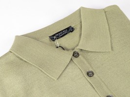 Mens PRINCELY Soft Merinos Wool Sweater Knits Lightweight Polo 1011-40 Olive image 2