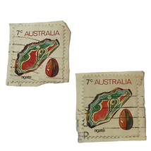 Australia Stamp 7c Agate Issued 1973 Machine Canceled Ungraded Lot of 2 - £5.37 GBP