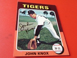 1975 Topps # 546 John Knox Nm / Mint Or Better Detroit Baseball ! - £57.39 GBP