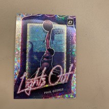 2020-21 Optic Fast Break Lights Out Silver Disco Prizm #15 Paul George Clippers - £3.91 GBP
