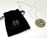 House of Harlow 1960 Abalone Starburst Pendant Necklace. 14k Gold Plated... - $28.49